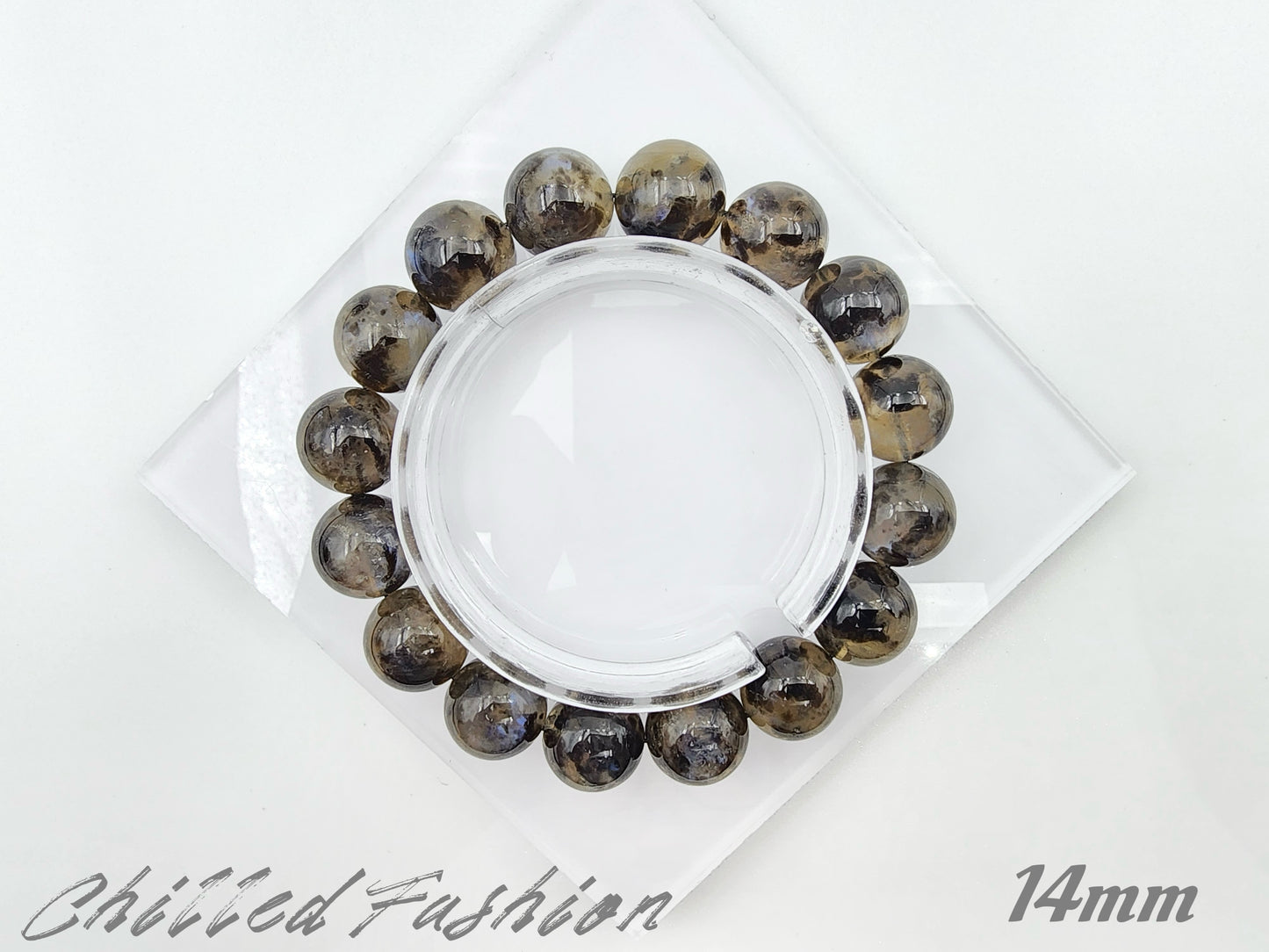[Bracelet] Blue Flash Moonstone Bracelet