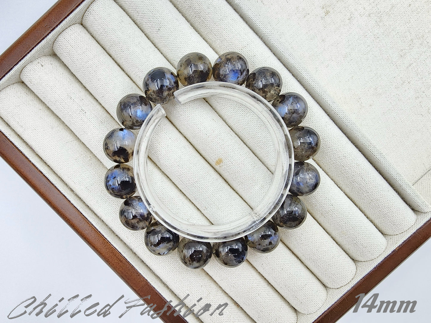 [Bracelet] Blue Flash Moonstone Bracelet