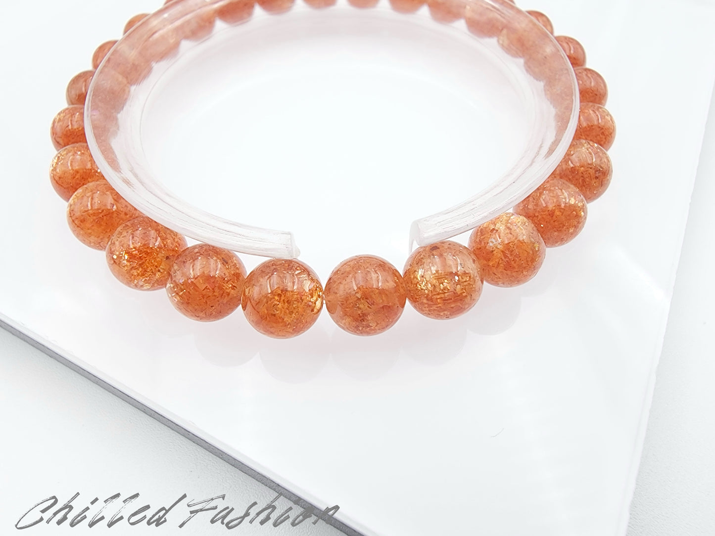 [Bracelet] 7mm Golden Sunstone Bracelet