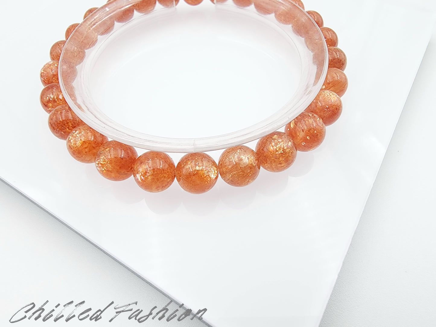 [Bracelet] 7mm Golden Sunstone Bracelet