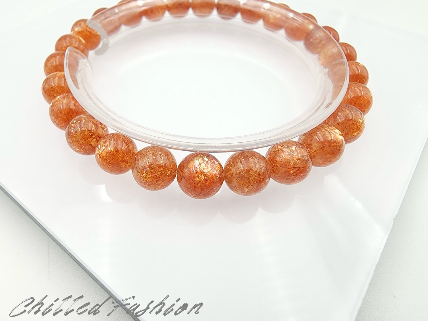 [Bracelet] 7mm Golden Sunstone Bracelet
