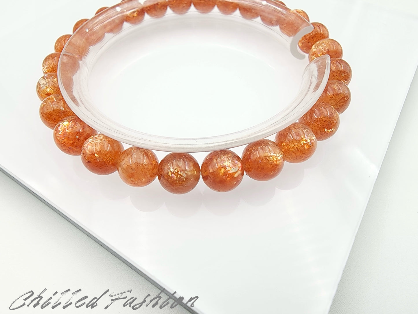[Bracelet] 7mm Golden Sunstone Bracelet