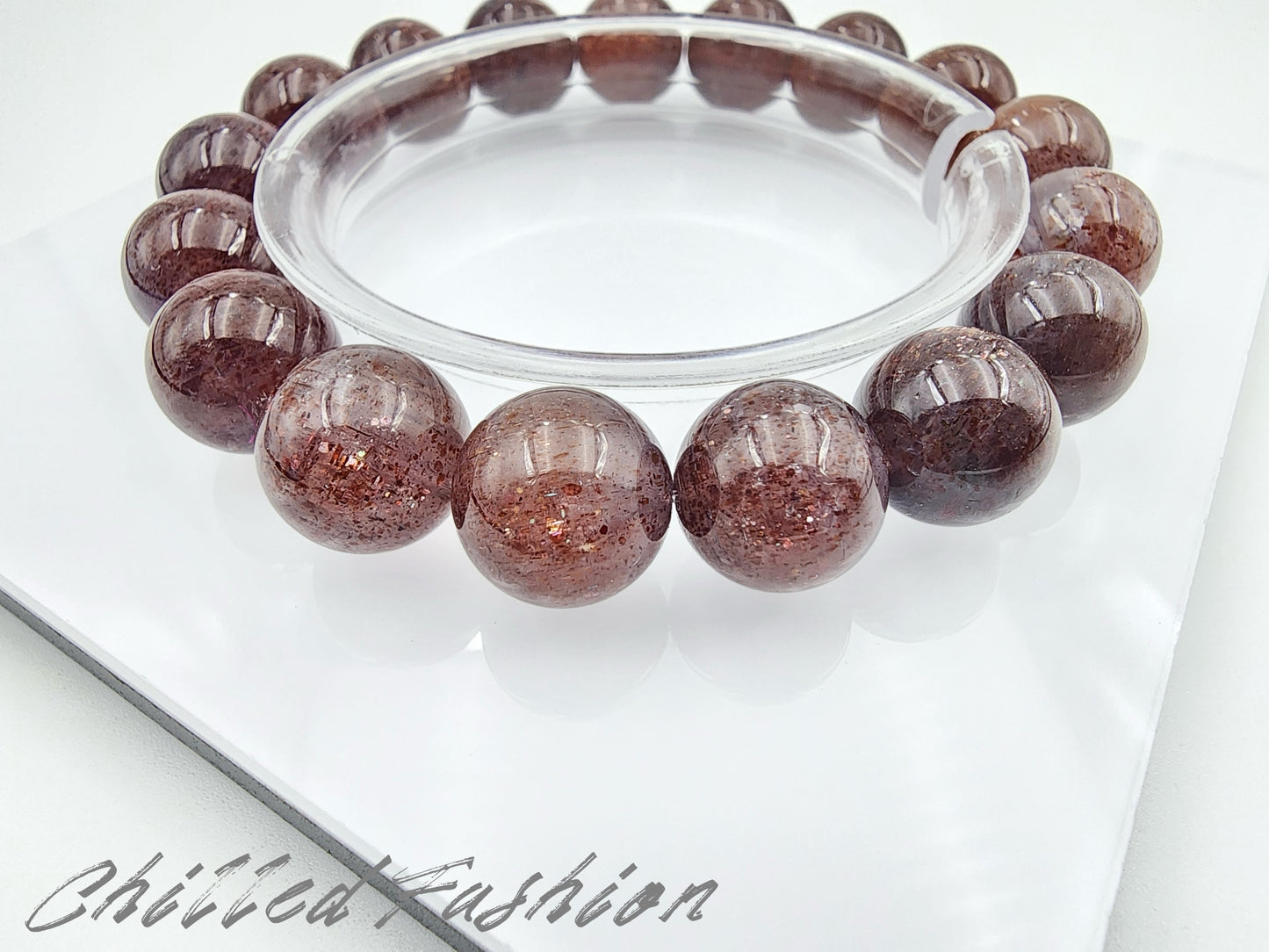 [Bracelet] 12mm Bloodshot Iolite Bracelet