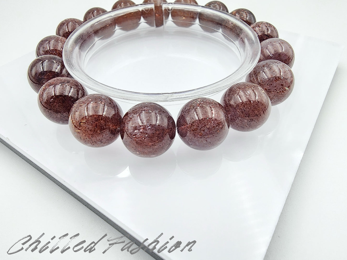 [Bracelet] 12mm Bloodshot Iolite Bracelet