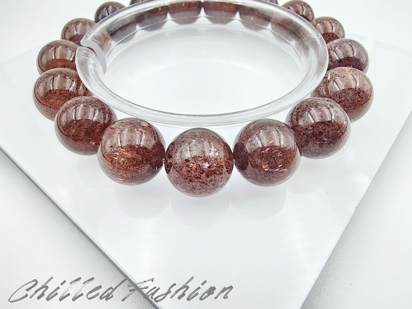 [Bracelet] 12mm Bloodshot Iolite Bracelet