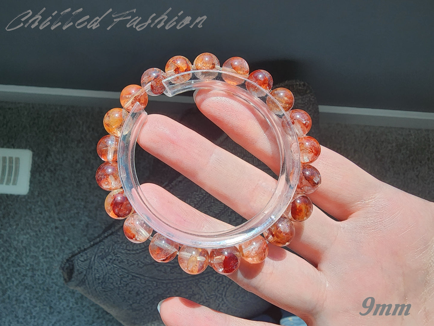 [Bracelet] Natural Hematoid Quartz Bracelet