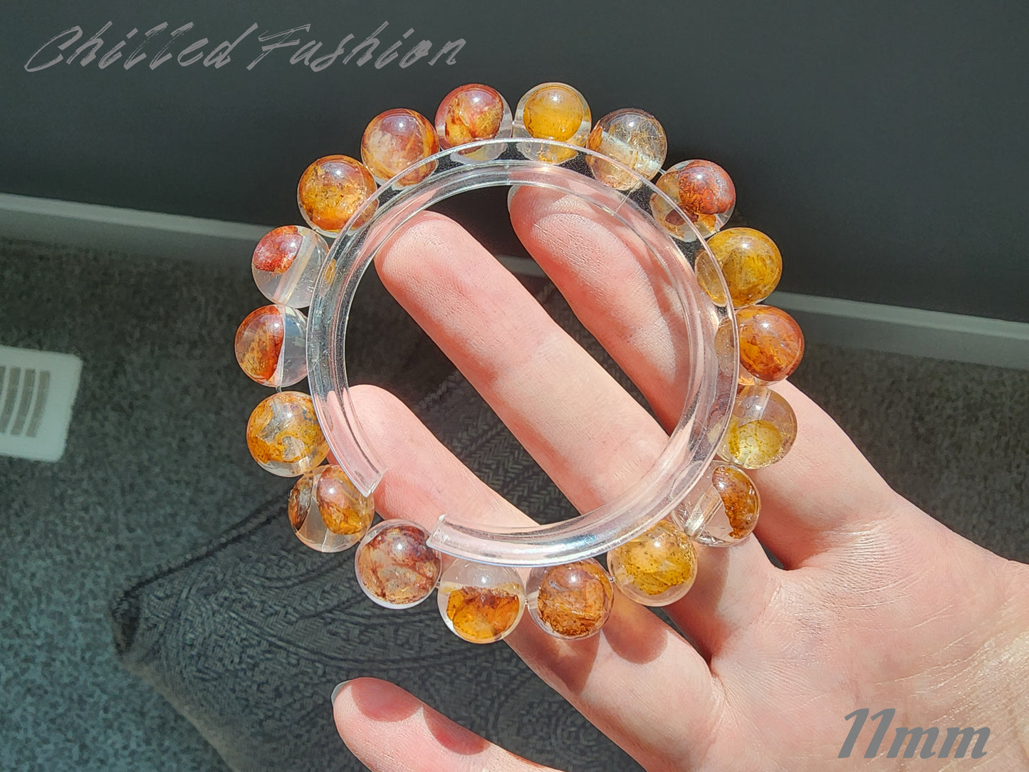 [Bracelet] Natural Hematoid Quartz Bracelet