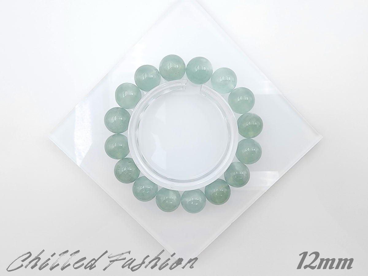 [Bracelet] Natural Green Aquamarine Bracelet