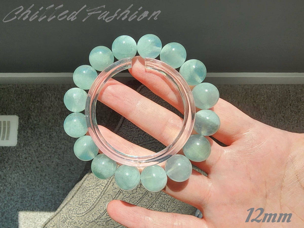 [Bracelet] Natural Green Aquamarine Bracelet