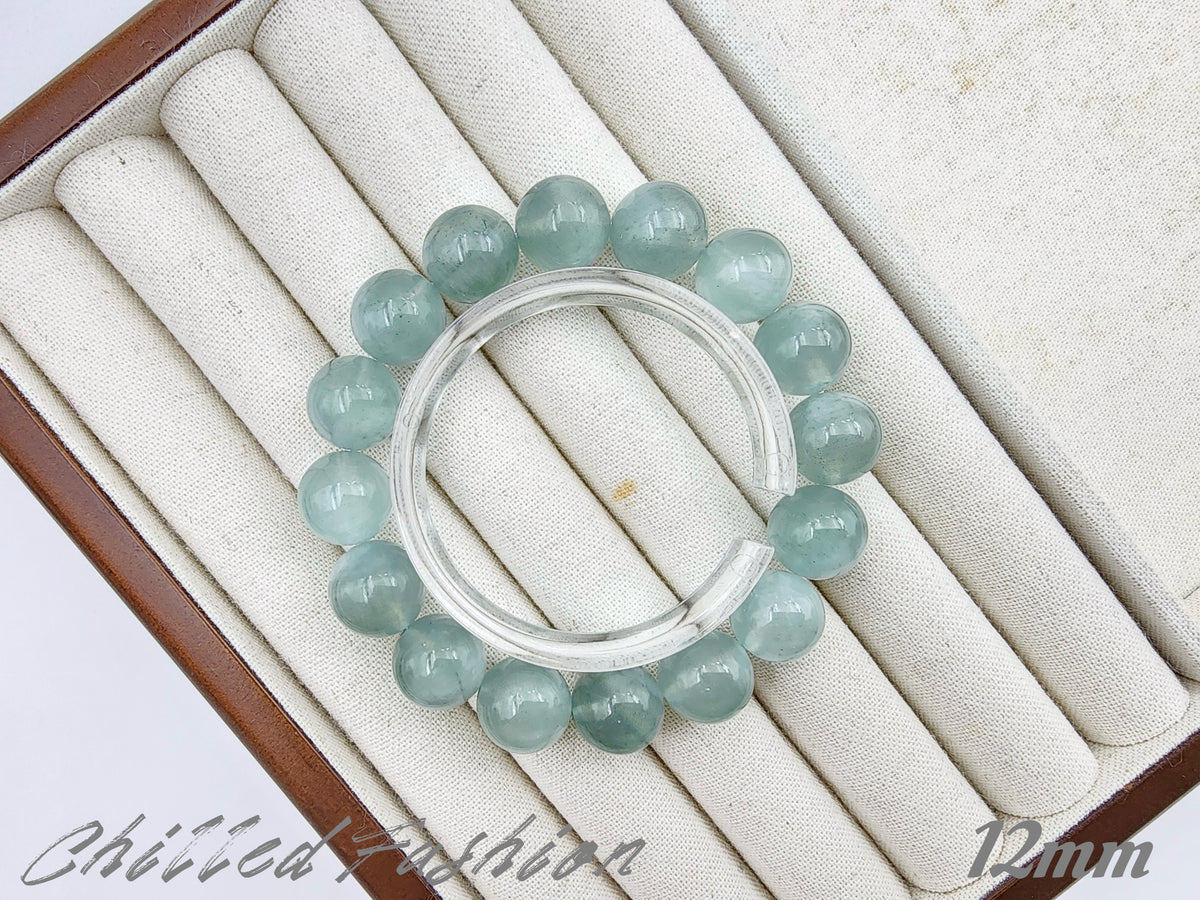 [Bracelet] Natural Green Aquamarine Bracelet