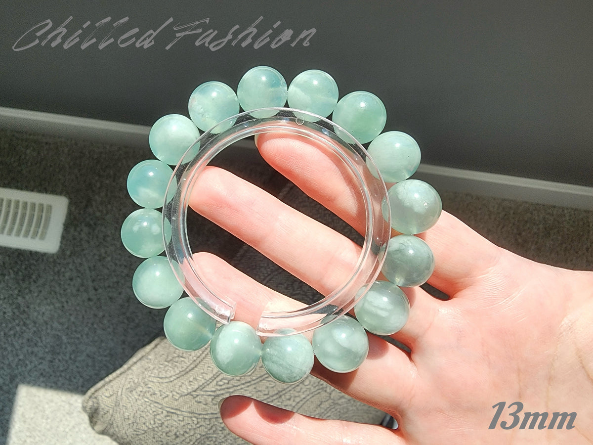 [Bracelet] Natural Green Aquamarine Bracelet