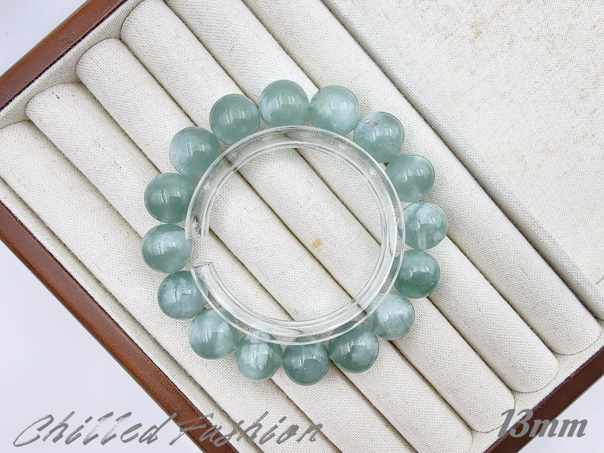 [Bracelet] Natural Green Aquamarine Bracelet